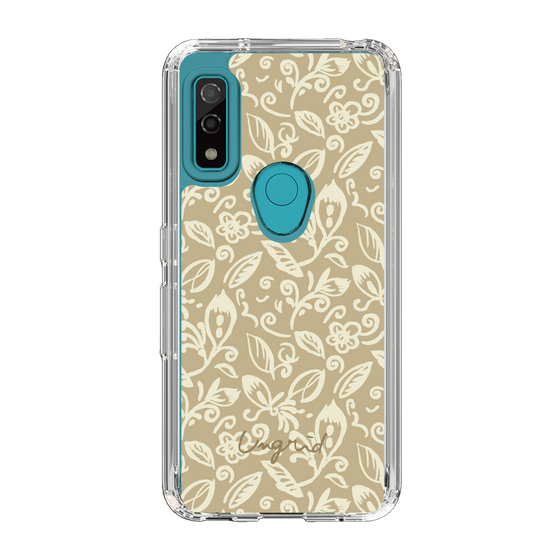 Slim Protection Case［ Ungrid - FlowerPrint - Beige ］