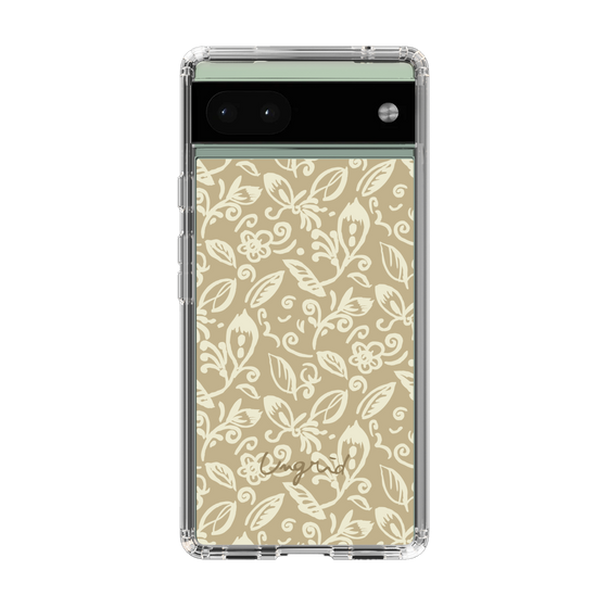 Slim Protection Case［ Ungrid - FlowerPrint - Beige ］