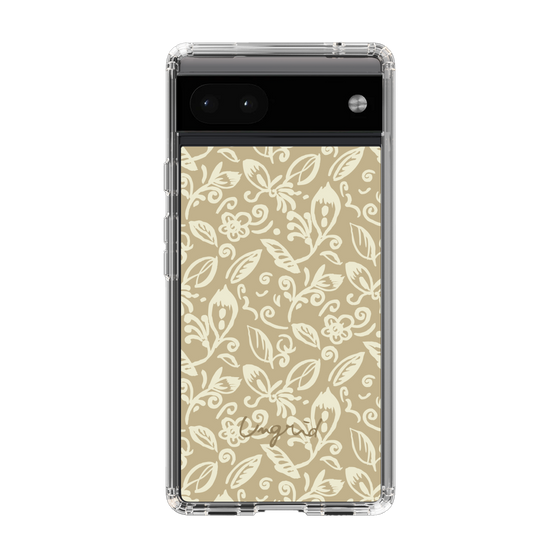 Slim Protection Case［ Ungrid - FlowerPrint - Beige ］