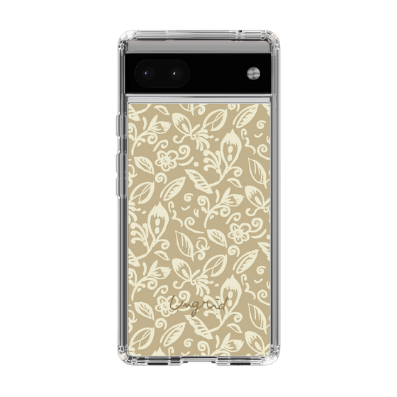 Slim Protection Case［ Ungrid - FlowerPrint - Beige ］