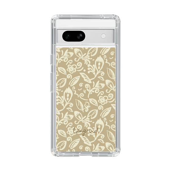 Slim Protection Case［ Ungrid - FlowerPrint - Beige ］