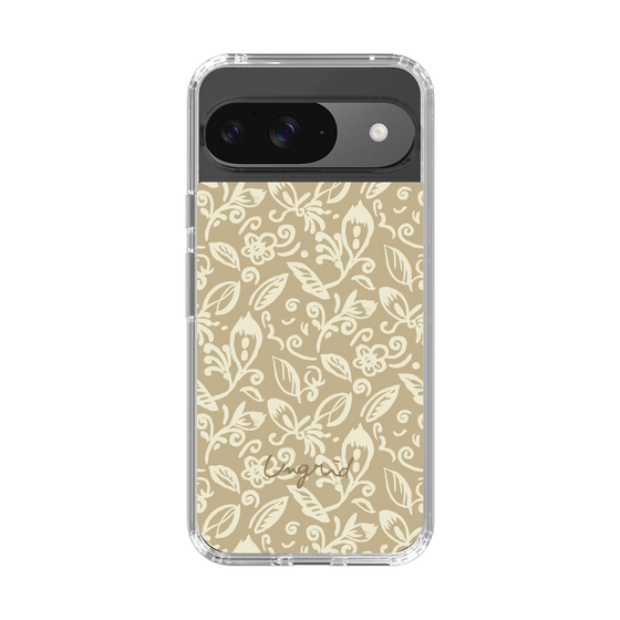Slim Protection Case［ Ungrid - FlowerPrint - Beige ］