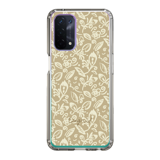 Slim Protection Case［ Ungrid - FlowerPrint - Beige ］