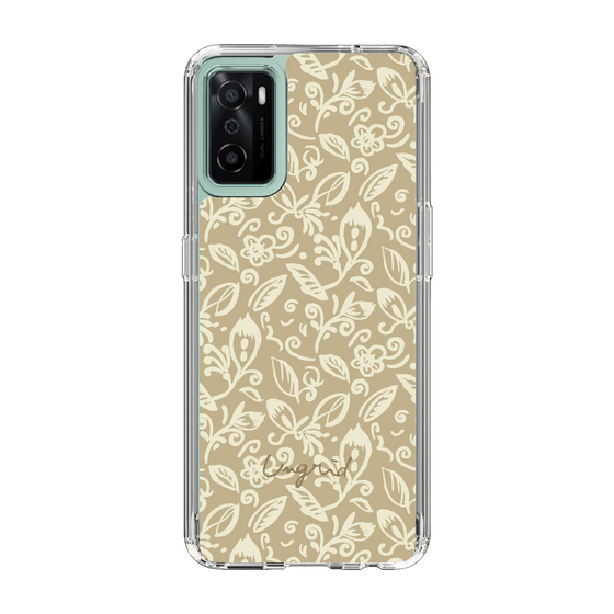 Slim Protection Case［ Ungrid - FlowerPrint - Beige ］