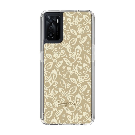 Slim Protection Case［ Ungrid - FlowerPrint - Beige ］