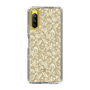 Slim Protection Case［ Ungrid - FlowerPrint - Beige ］