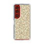 Slim Protection Case［ Ungrid - FlowerPrint - Beige ］
