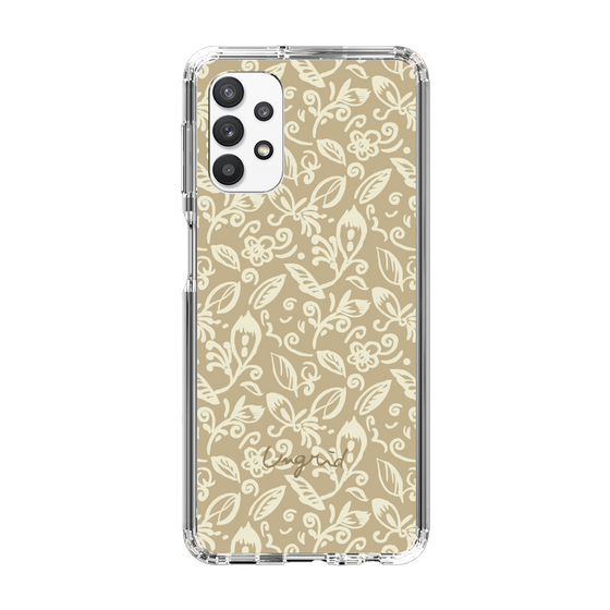 Slim Protection Case［ Ungrid - FlowerPrint - Beige ］