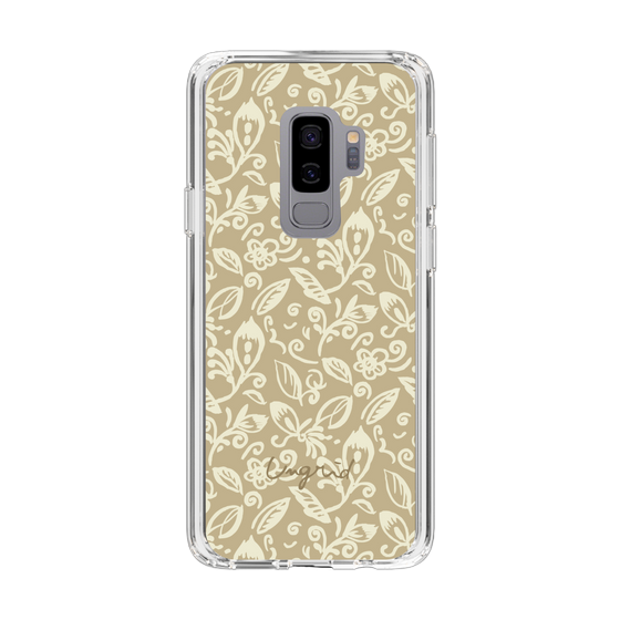 Slim Protection Case［ Ungrid - FlowerPrint - Beige ］