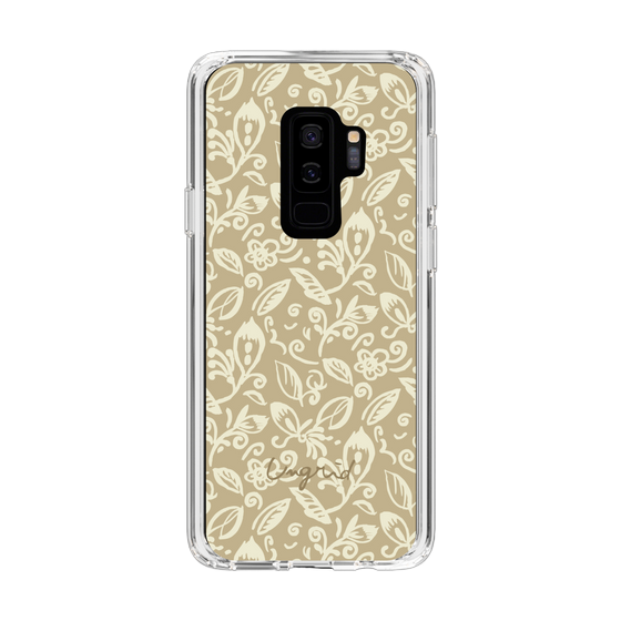 Slim Protection Case［ Ungrid - FlowerPrint - Beige ］