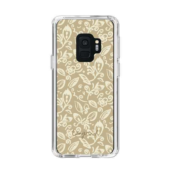 Slim Protection Case［ Ungrid - FlowerPrint - Beige ］