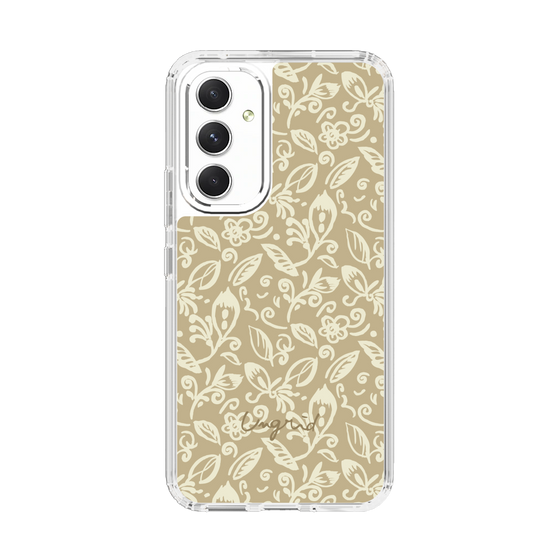 Slim Protection Case［ Ungrid - FlowerPrint - Beige ］