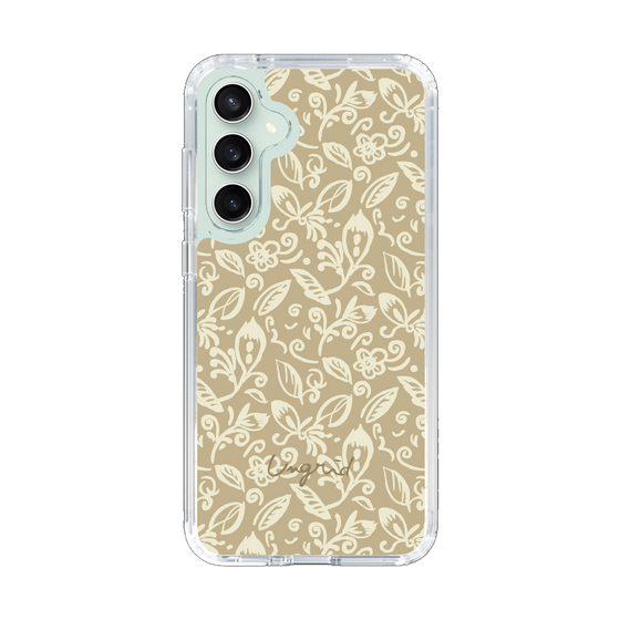 Slim Protection Case［ Ungrid - FlowerPrint - Beige ］