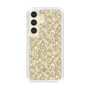Slim Protection Case［ Ungrid - FlowerPrint - Beige ］