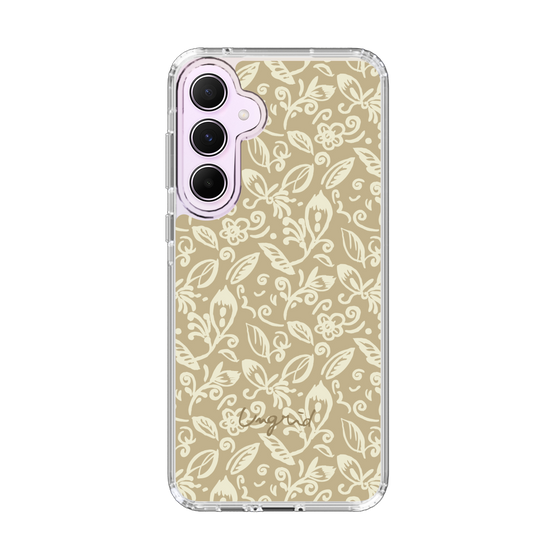 Slim Protection Case［ Ungrid - FlowerPrint - Beige ］