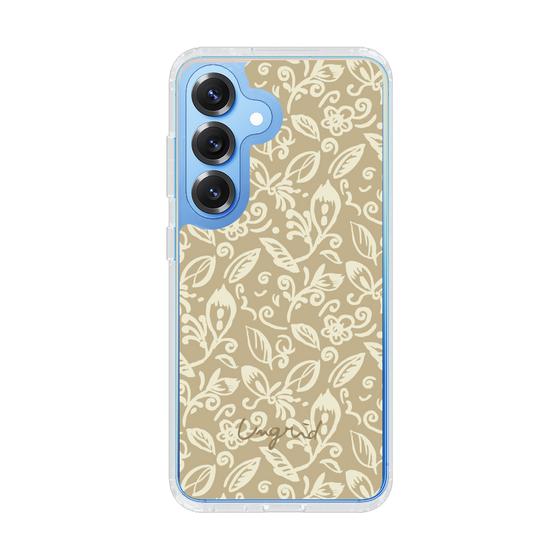 Slim Protection Case［ Ungrid - FlowerPrint - Beige ］