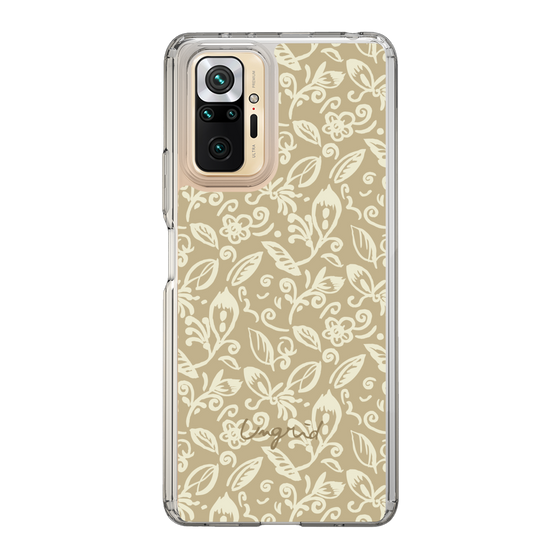 Slim Protection Case［ Ungrid - FlowerPrint - Beige ］