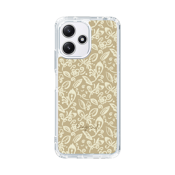 Slim Protection Case［ Ungrid - FlowerPrint - Beige ］