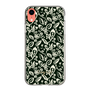Slim Protection Case［ Ungrid - FlowerPrint - Black ］