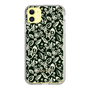 Slim Protection Case［ Ungrid - FlowerPrint - Black ］