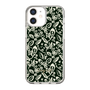 Slim Protection Case［ Ungrid - FlowerPrint - Black ］