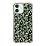 Slim Protection Case［ Ungrid - FlowerPrint - Black ］
