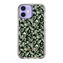 Slim Protection Case［ Ungrid - FlowerPrint - Black ］