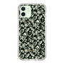 Slim Protection Case［ Ungrid - FlowerPrint - Black ］