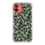 Slim Protection Case［ Ungrid - FlowerPrint - Black ］