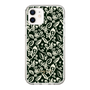 Slim Protection Case［ Ungrid - FlowerPrint - Black ］