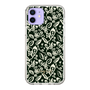 Slim Protection Case［ Ungrid - FlowerPrint - Black ］