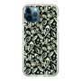Slim Protection Case［ Ungrid - FlowerPrint - Black ］