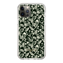 Slim Protection Case［ Ungrid - FlowerPrint - Black ］