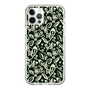 Slim Protection Case［ Ungrid - FlowerPrint - Black ］
