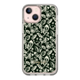 Slim Protection Case［ Ungrid - FlowerPrint - Black ］