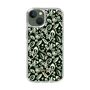 Slim Protection Case［ Ungrid - FlowerPrint - Black ］