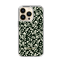 Slim Protection Case［ Ungrid - FlowerPrint - Black ］