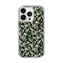 Slim Protection Case［ Ungrid - FlowerPrint - Black ］