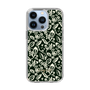 Slim Protection Case［ Ungrid - FlowerPrint - Black ］