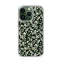 Slim Protection Case［ Ungrid - FlowerPrint - Black ］