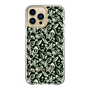 Slim Protection Case［ Ungrid - FlowerPrint - Black ］