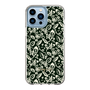 Slim Protection Case［ Ungrid - FlowerPrint - Black ］