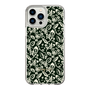 Slim Protection Case［ Ungrid - FlowerPrint - Black ］
