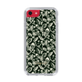 Slim Protection Case［ Ungrid - FlowerPrint - Black ］