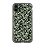 Slim Protection Case［ Ungrid - FlowerPrint - Black ］