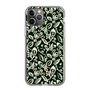 Slim Protection Case［ Ungrid - FlowerPrint - Black ］