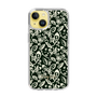 Slim Protection Case［ Ungrid - FlowerPrint - Black ］