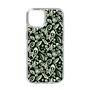 Slim Protection Case［ Ungrid - FlowerPrint - Black ］