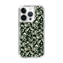 Slim Protection Case［ Ungrid - FlowerPrint - Black ］