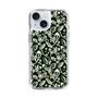 Slim Protection Case［ Ungrid - FlowerPrint - Black ］